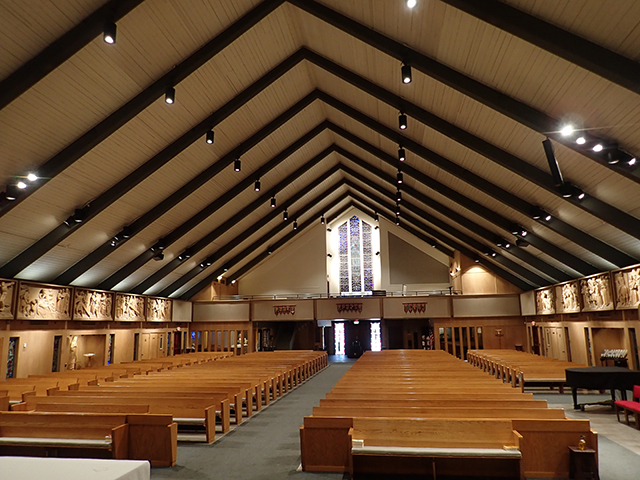 A Retrofit Solution LED στην εκκλησία St. Rose of Lima - Altman Lighting